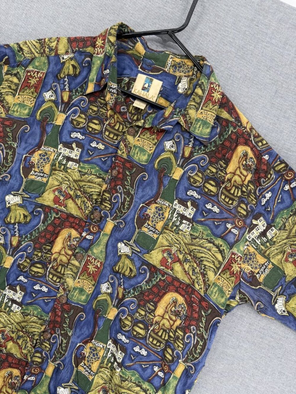 Kahala Hawaiian Islands Aloha Shirt Mens L Camp Floral Tropical